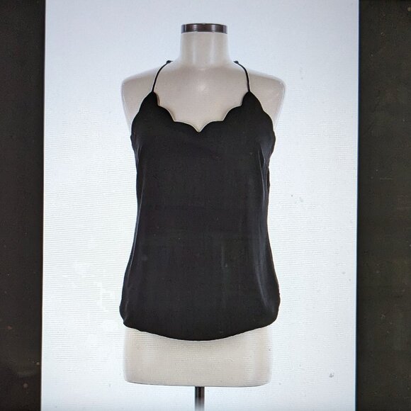 NWOT J.Crew Cami Halter Scallop top - Picture 1 of 6
